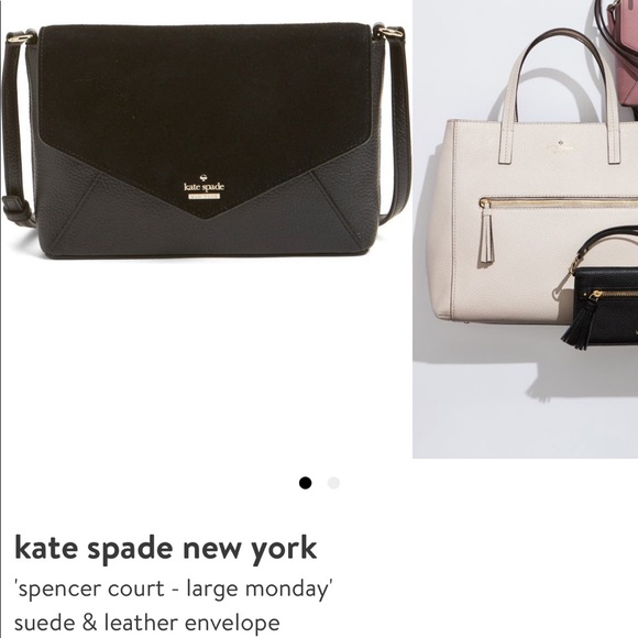 Kate spade “spencer court” suede and leather crossbody bag (Nordstrom exclusive) - Picture 5 of 6